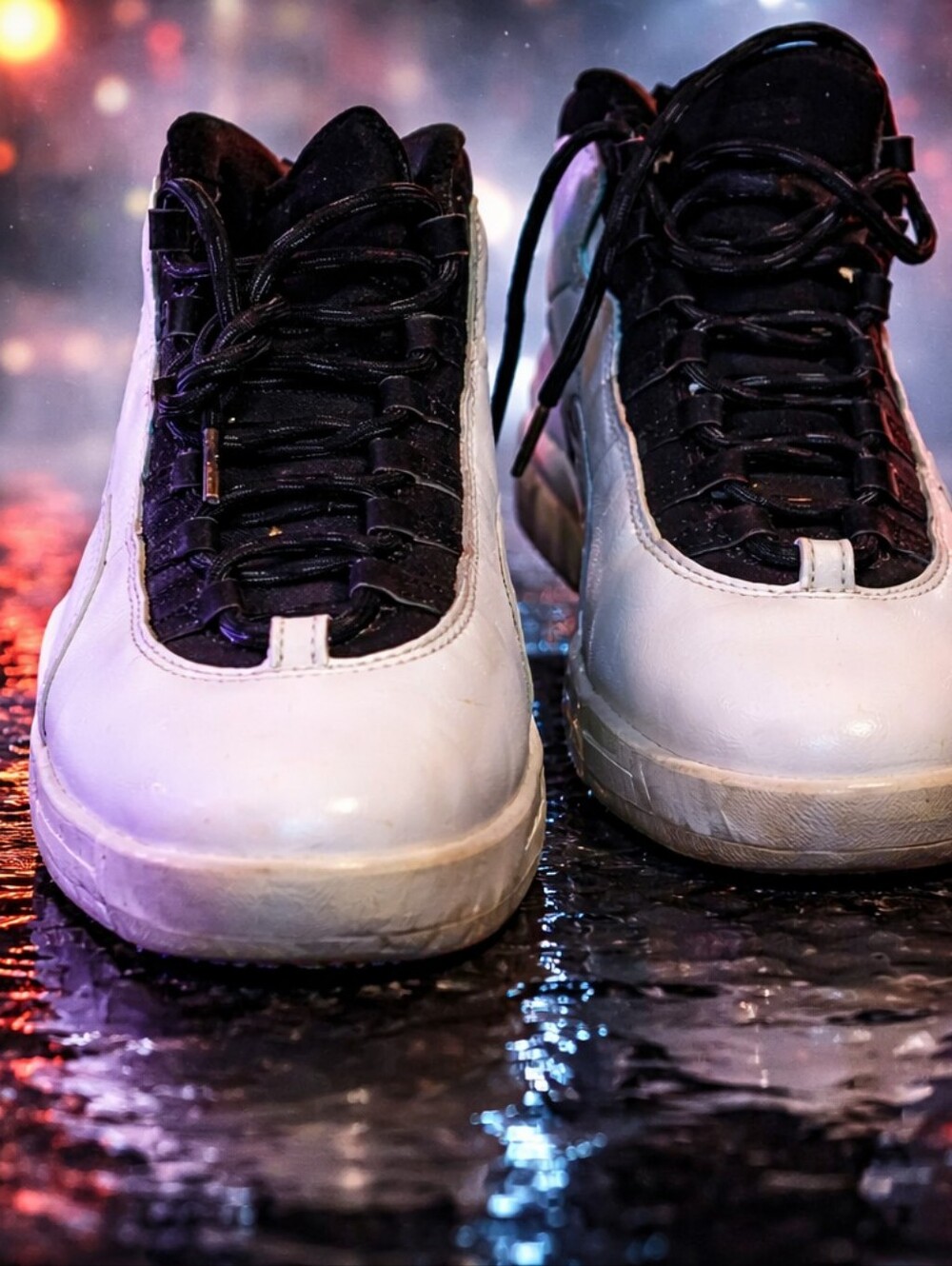 Jordan 10 Retro White Black Red Sneakers – US Men’s Size 8 – Classic Basketball
